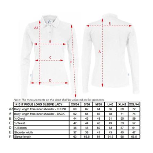 Ladies' polo shirt long sleeves - Image 20